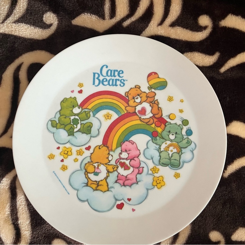 Care Bears Decorative Plate with Rainbow Design